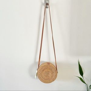 Collection 18 Handwoven Rattan Crossbody Bag